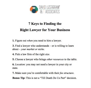 7 Keys to Finding the Right Lawyer